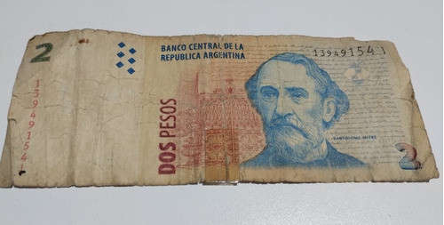 Billete 2 $ Argentinos De 2005 0