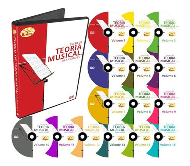 Coleção Curso De Teoria Musical 15 Dvds - Edon- Original 0 Coleção Curso De Teoria Musical 15 Dvds - Edon- Original 0
