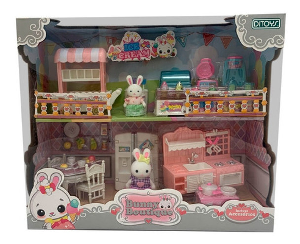 Combo Bunny Boutique 2 Set En 1 Dessert Time +kitchen Ditoys 0