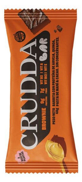 Caja X 10 Barras Crudda Brownie 40 Gr 0