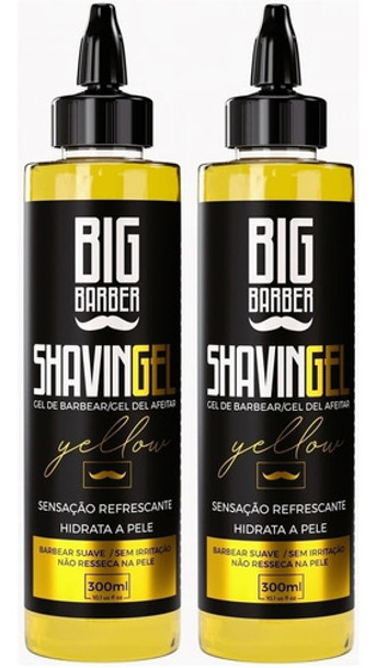 Shaving Gel Barbear Bisnaga Big Barber Yellow Caixa 2 Unidad 0