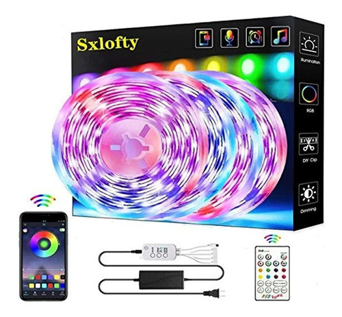 Tira De Led De Sincronización De Música Bluetooth De La Apl 0