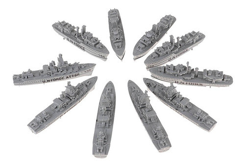 10pcs Modelo De Navio De Guerra Destruidor De Porta-aviões 0