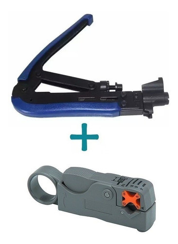 Kit Pelacable Rg6 Rg11  + Crimpeadora Ficha Rg11 2 Piezas 0