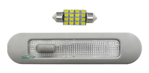 Luz Teto Interna Traseira + Moldura + Led Corsa 2002 Até 12 0
