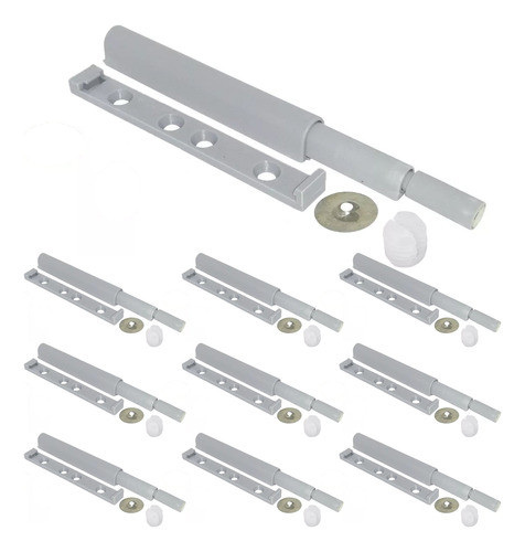 Expulsor Simple Push Open Plástico Magnético Puerta X 10 Un 0