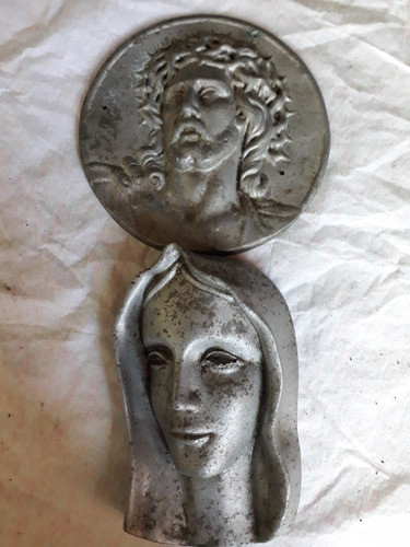 Cristo Y María  De Aluminio 0