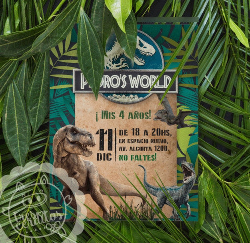 Kit Imprimible Jurassic World Jurassic Park Editable 0