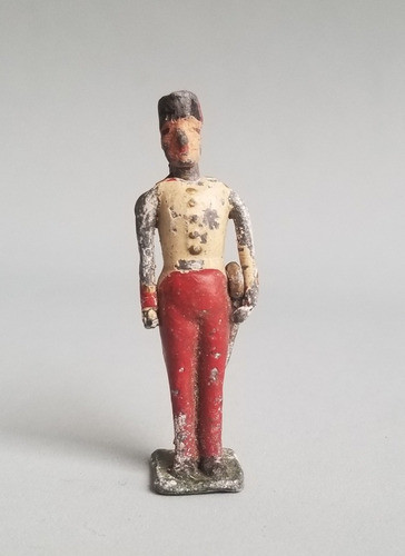 Antiguo Soldadito De Plomo Cabeza Desmontable. 10844 0