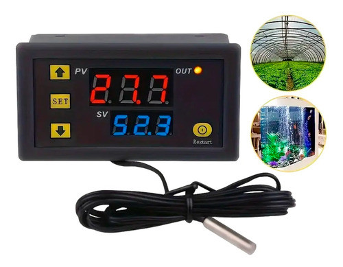 Controlador Termostato Digital Programable W3230 -55 120°c 0
