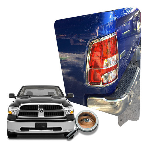 Ram 1500 Par Aros Cromados Luces Traseras Tuning Chrome 0