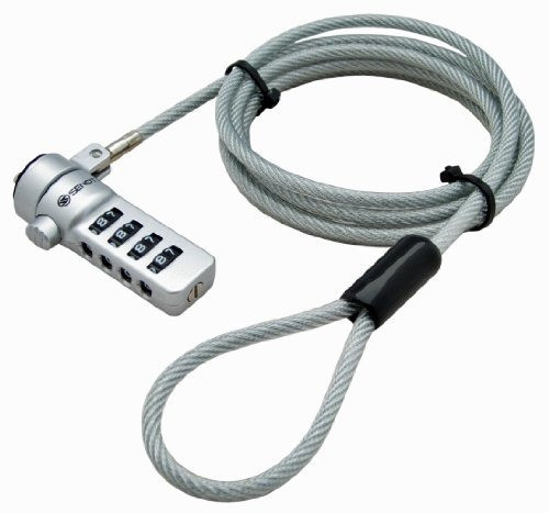 Sendt Silver Notebook / Laptop Cable De Seguridad De Bloqueo 0