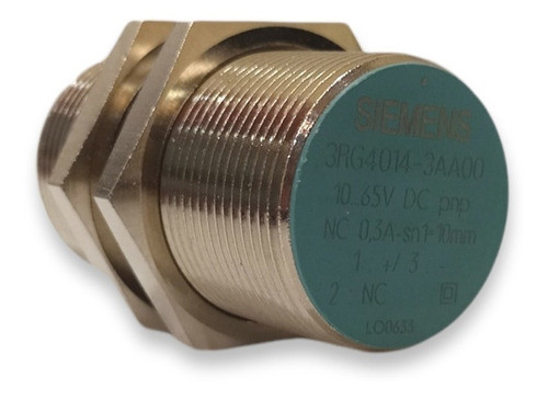 Sensor Siemens Ind. M30 3h 24vdc Pnp 10mm Na 3rg4014-3aa0 0