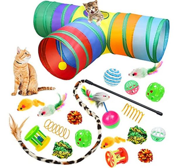 Malier Juego De Túnel Interactivo Para Gatos Con 0