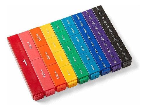 Cubos De Torre Hand2mind Rainbow Fraction Montessori 0