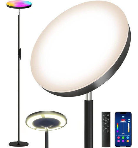 Keepsmile Double Side Lighting Led Floor Lamp Con Remote Sma 0