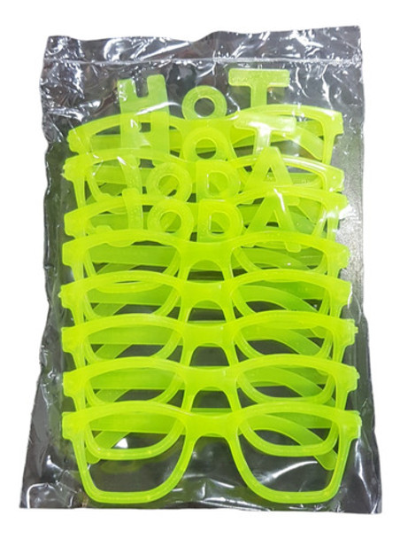 Anteojos Fluorescentes-carioca-fluo-cotillón-party - X 8 U 0