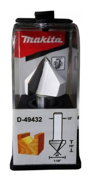 Fresa V Makita 1/2x1-1/8 Fresadora Router D-49432 Bb 0
