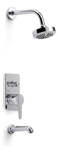 Griferia Monocomando Ducha C/transf Flat Cromo Hidromet 0