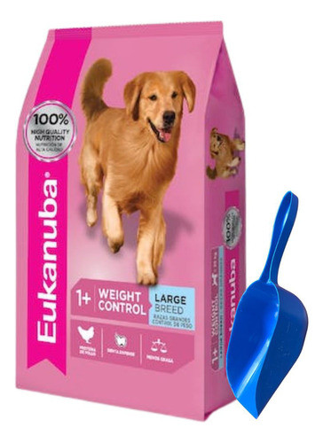 Alimento Eukanuba Perro Control De Peso Raza Grande 15 Kg + 0