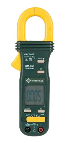 Medidor De Clampon De Ca Greenlee Cm450 True Rms 0