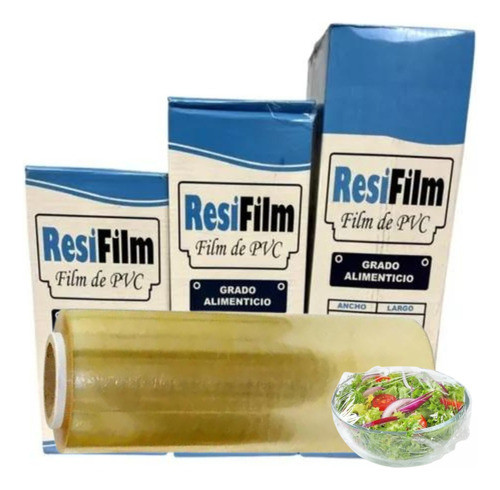 3 Resifilm Gastronomico Pvc Rollo Film Cocina 38x1000 Metros 0