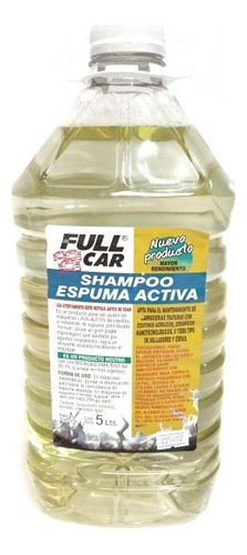 Shampoo Espuma Activa Full Car X 5 Lts En Msp 0