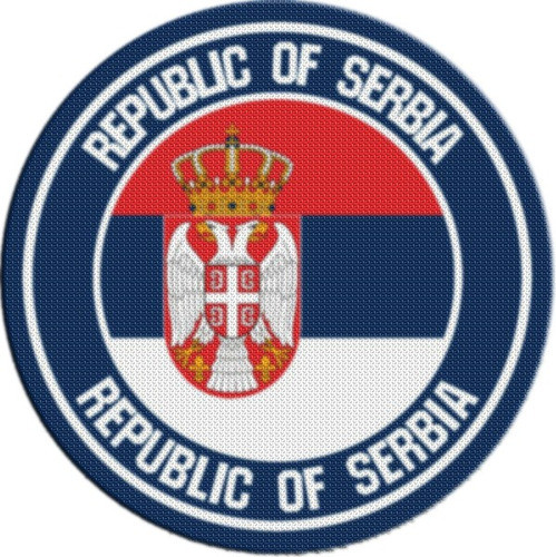 Parche Escudo Circular Serbia M01 0
