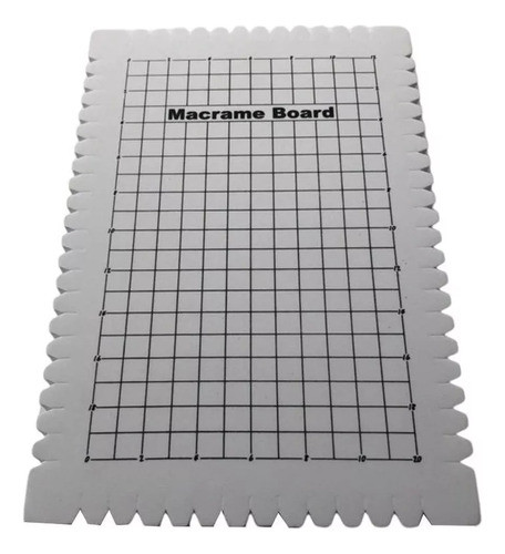 Tapete De Placa De Macramê Com Grade 160x245x20mm Feito À Mã 0