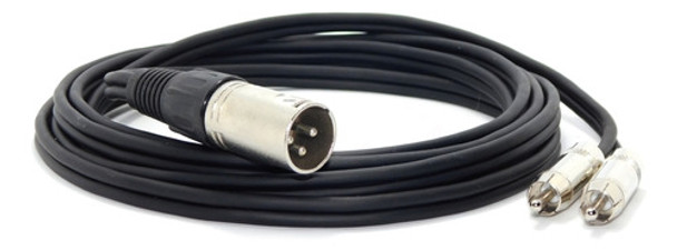 Cable  Canon Xlr A 2 Rca Macho Balanceado 1 Mts Profesional 0
