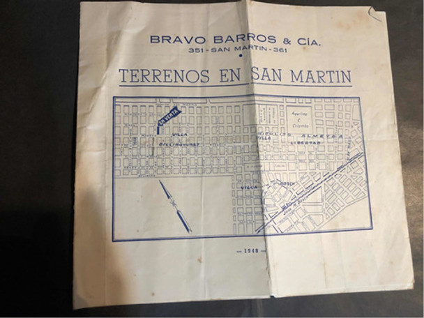 Antiguo Plano San Martin 53316. 0