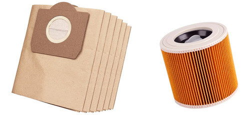 Bolsa Y Filtro Para Aspiradora Karcher Wd3 Wd3200 Mv3 0