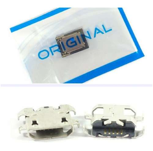 Conector De Carga + Alto Falante Compatível Com Moto G5 0