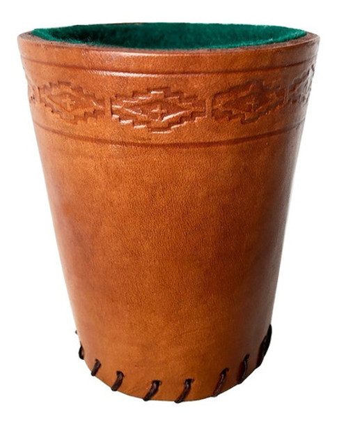 Cubilete De Cuero Artesanal Ruibal (no Incluye Dados) 0