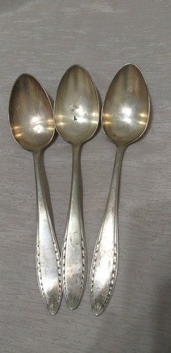 Cucharas Soperas Christofle Con Desgaste De Plateado.x 3 Un. 0