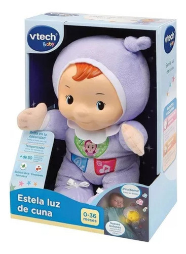 Muñeca Para Dormir Estela Luz De Cuna C/luz Y Sonidos  Vtech 0
