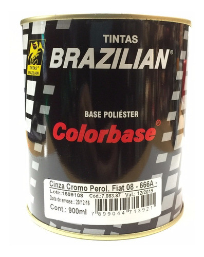 Pintura Base Poliester Gris Cinza Cromo Perla. Fiat .x 900ml 0