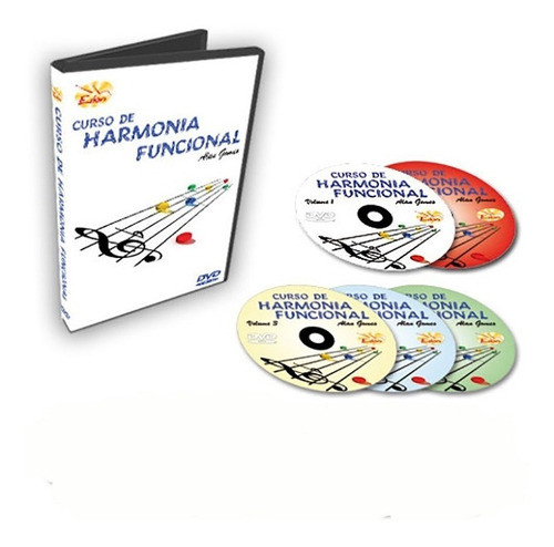 Coleção Curso De Harmonia Funcional Em 5 Dvds -original 0
