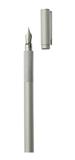 2 Plumas De Cuerpo De Aluminio Muji - Fine Nib - Con 4 Tinta 0 2 Plumas De Cuerpo De Aluminio Muji - Fine Nib - Con 4 Tinta 0