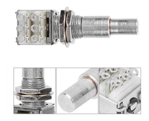 Potenciômetro Concêntrico B 500k Duplo Com Click Central 0