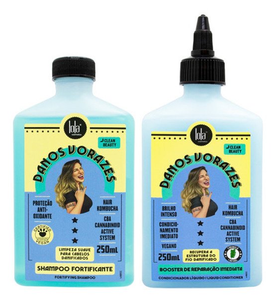 Lola Danos Vorazes Shampoo + Booster Reparador Pelo Dañado 0