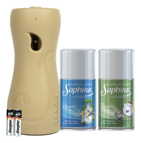 Difusor Automático Saphirus Deco Beige C/pilas +2fragancias 0