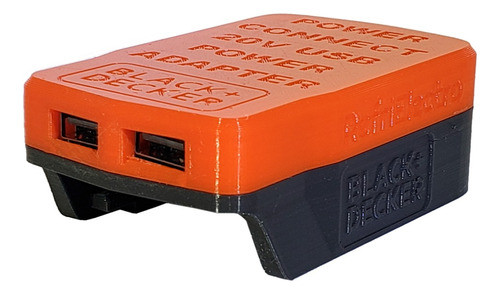 Adaptador Usb P/bat Black Decker 20v Powerbank Carga Rapida 0