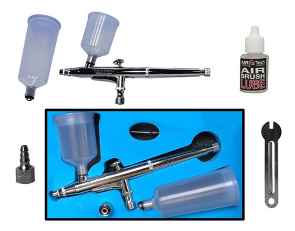 Aerografo Olympo Doble Acción + Capacitacion + Lubricante !! 0