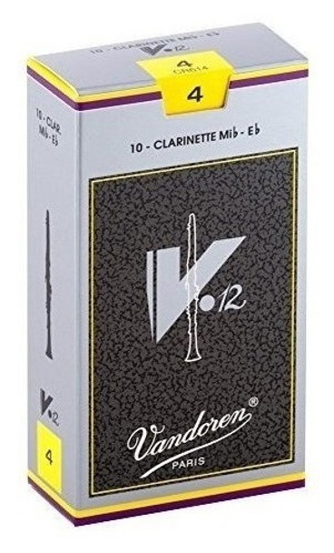 Vandoren Eb Clarinete V12 Cañas De Fuerza 25; Caja De 10 0