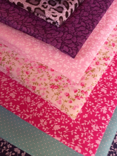 400 Retalhos De Tecido Tricoline 100 % Algodão 0