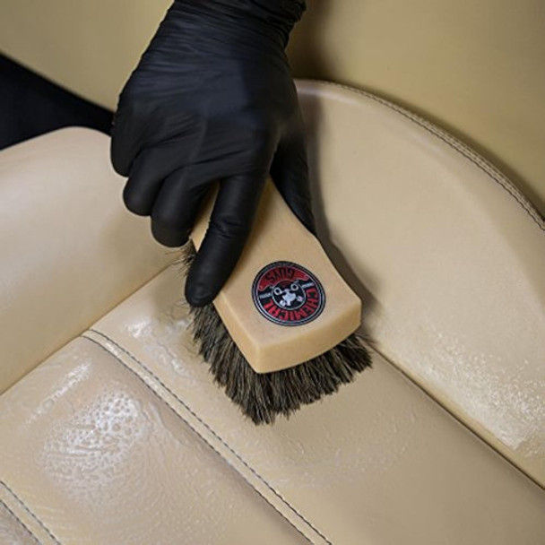 Chemical Guys Acc_s95 Cepillo De Limpieza Para Cuero De Pelo 0