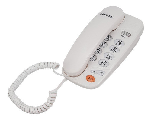 Telefono De Mesa Leboss 636 Blanco / Negro 0