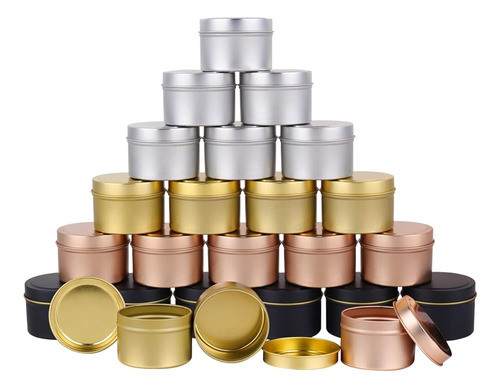 Latas De Velas De Bricolaje Genround, Latas De Velas De 24 P 0