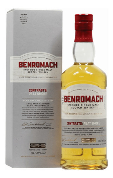 Whisky Benromach Contrasts Peat Smoke 12 Años 46% 700 Ml 0